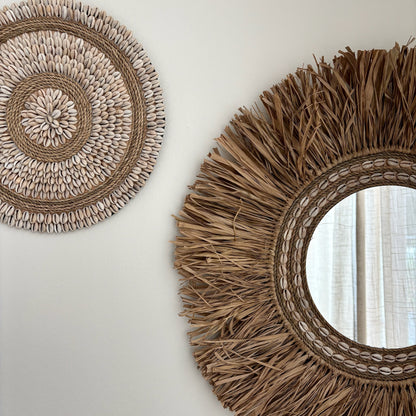 Wanddecoratie Rond met Schelpen Xiva Ø30cm