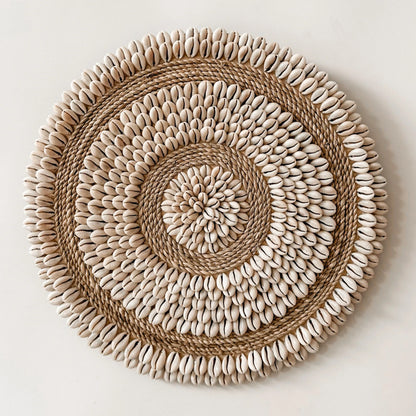 Wanddecoratie Rond met Schelpen Xiva Ø30cm