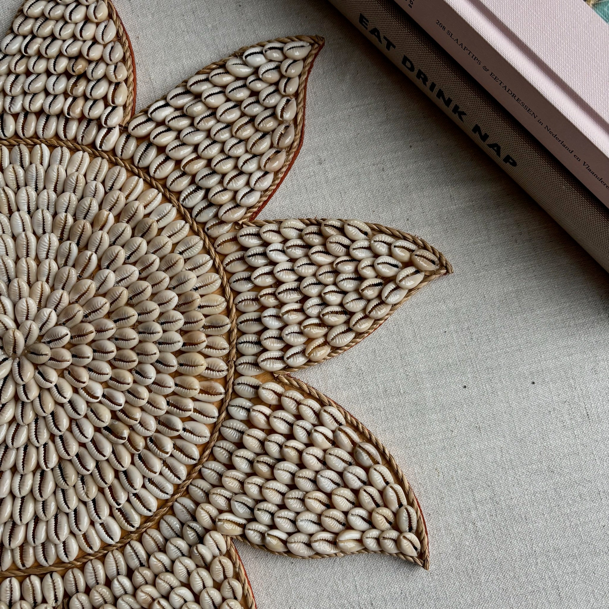 Wanddecoratie Zon met Schelpen Ø40cm – Nala Living
