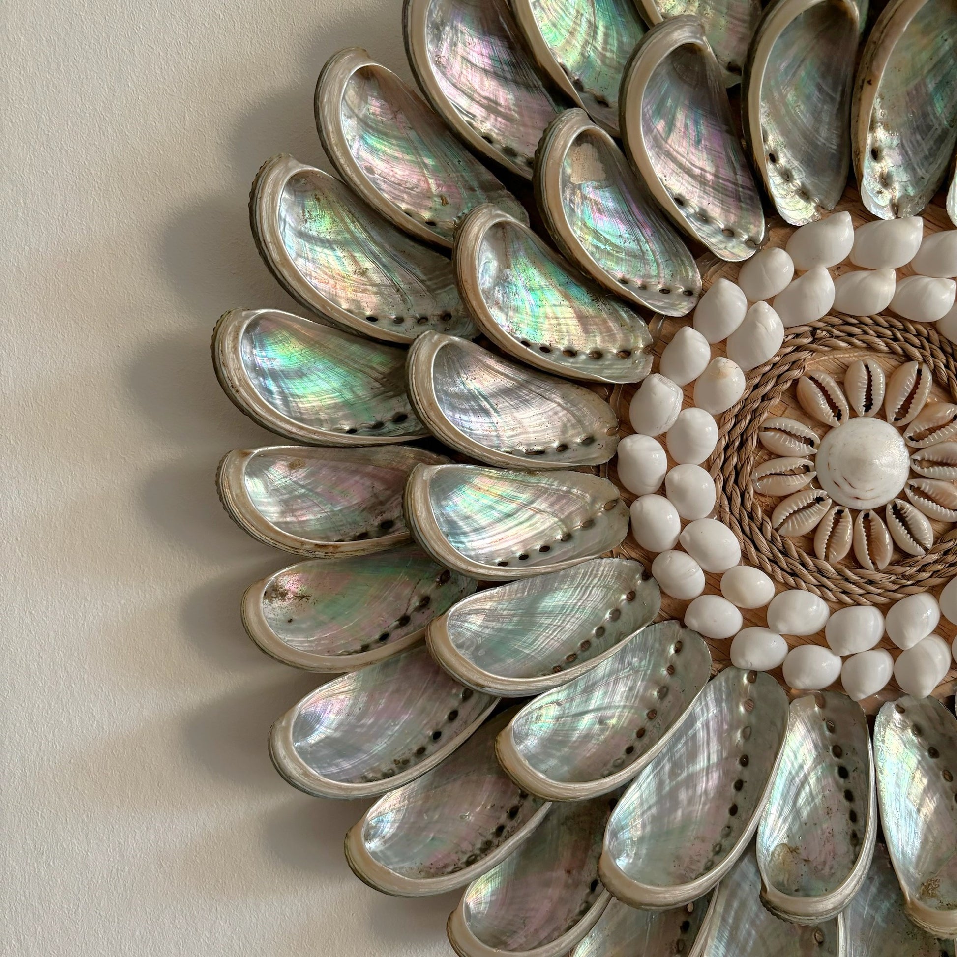 Wanddecoratie Rond met Schelpen Novi