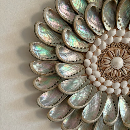 Wanddecoratie Rond met Schelpen Novi