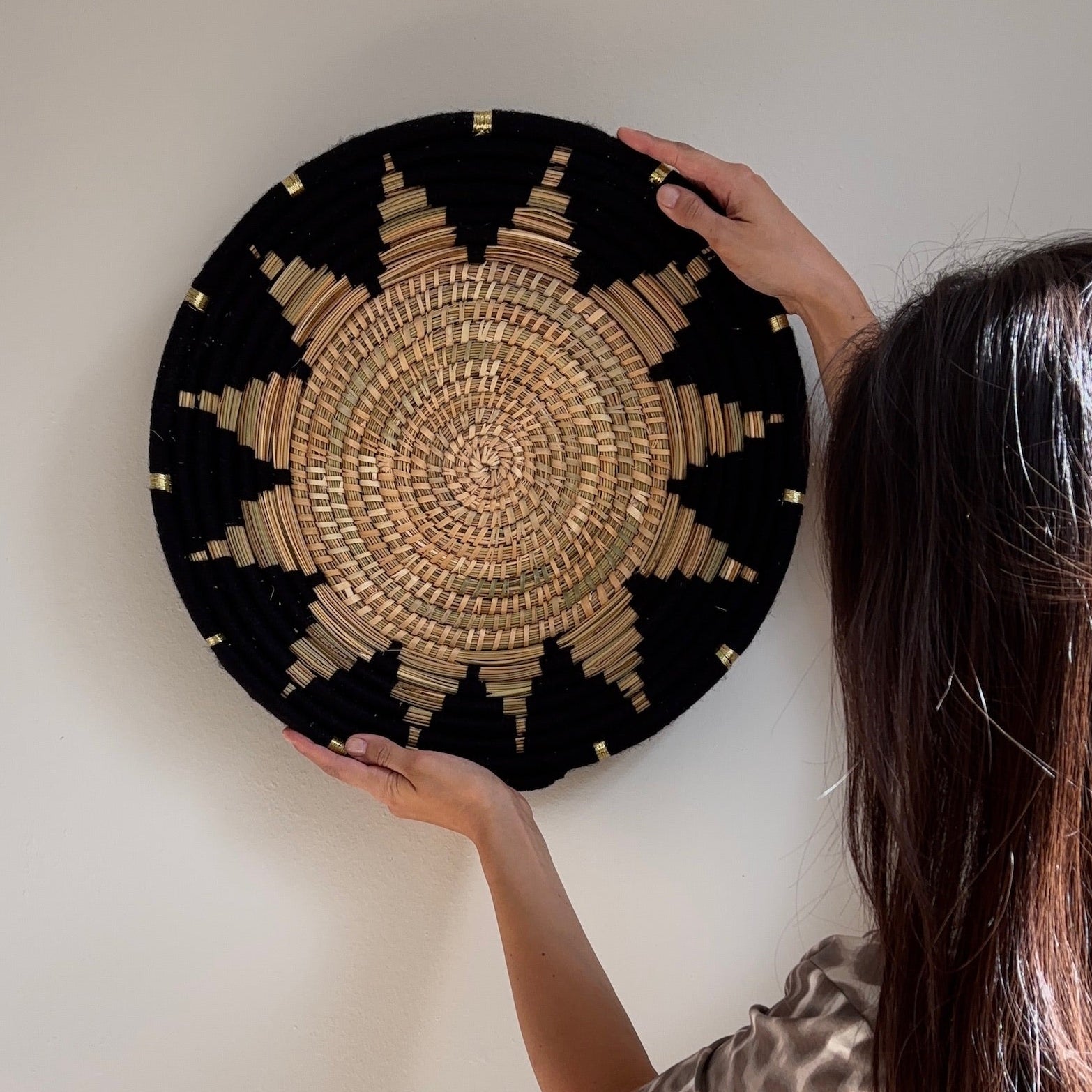 Zeegras Wanddecoratie Rond Lori